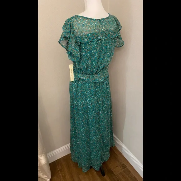 Green Floral Dress - Picture 6 of 7